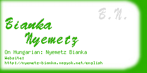 bianka nyemetz business card